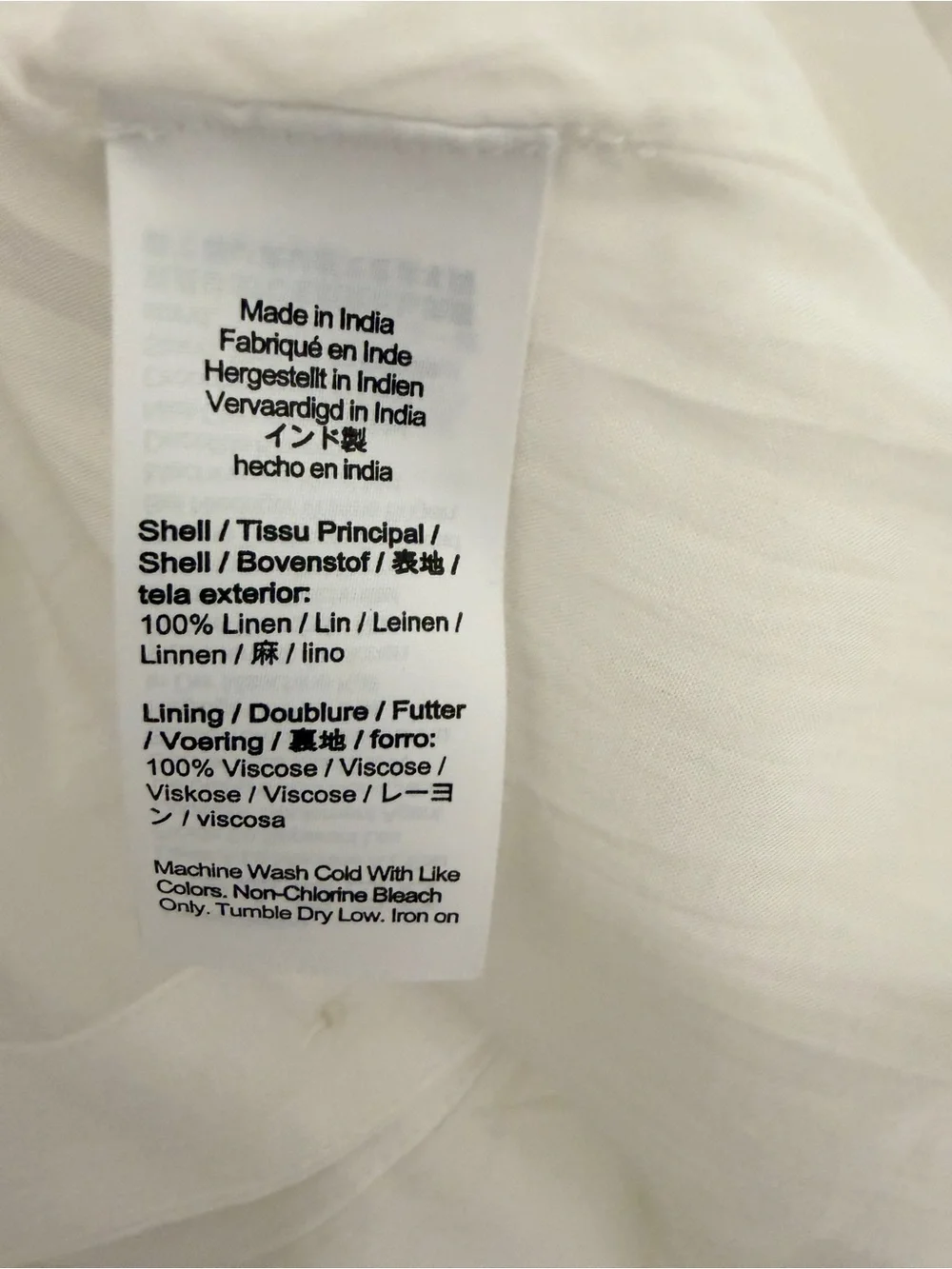 J. Crew Fleur Mini White Linen V-Neck Dress